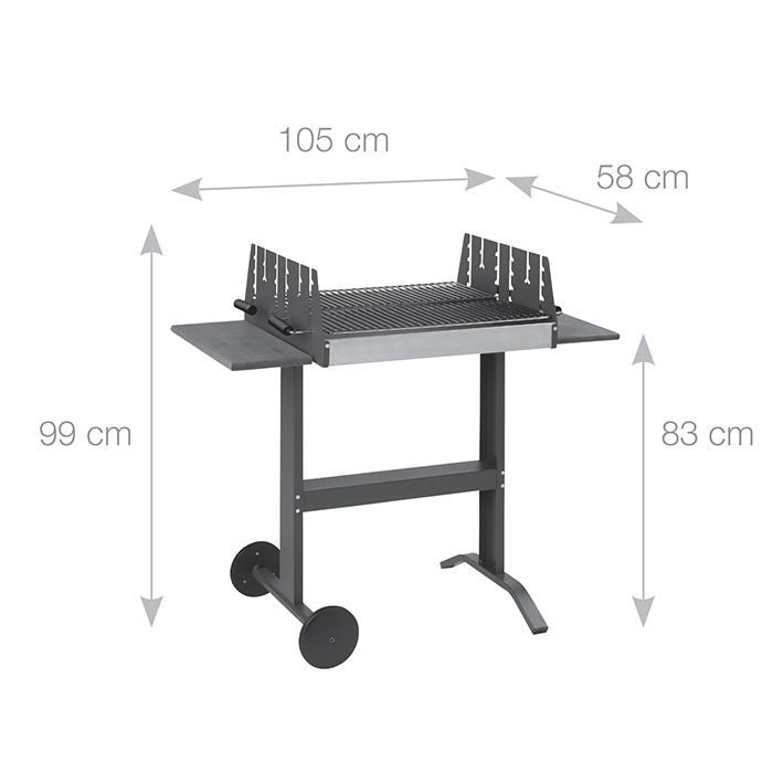 Martinsen 5000 Taşınabilir Kömürlü Mangal Barbekü Standlı
