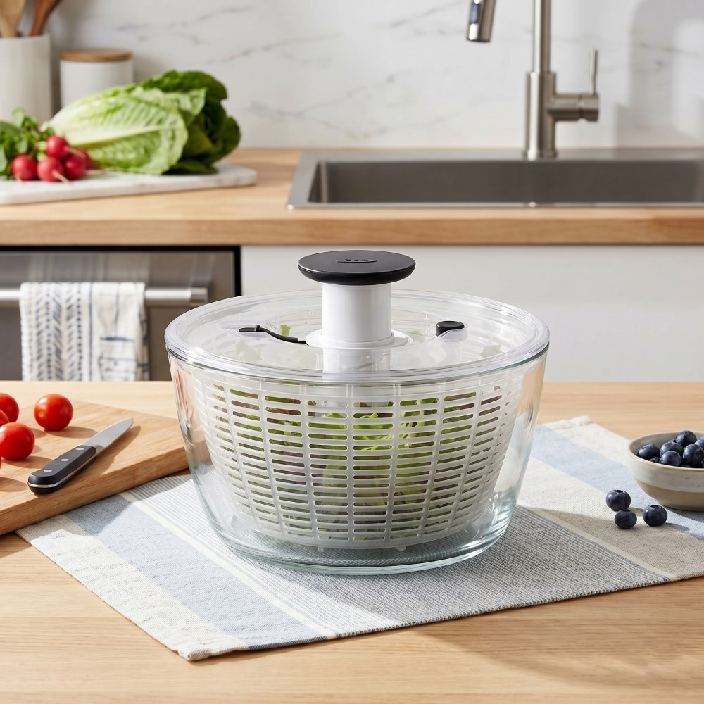 Oxo 2in1 Cam Kase Salata Kurutucu