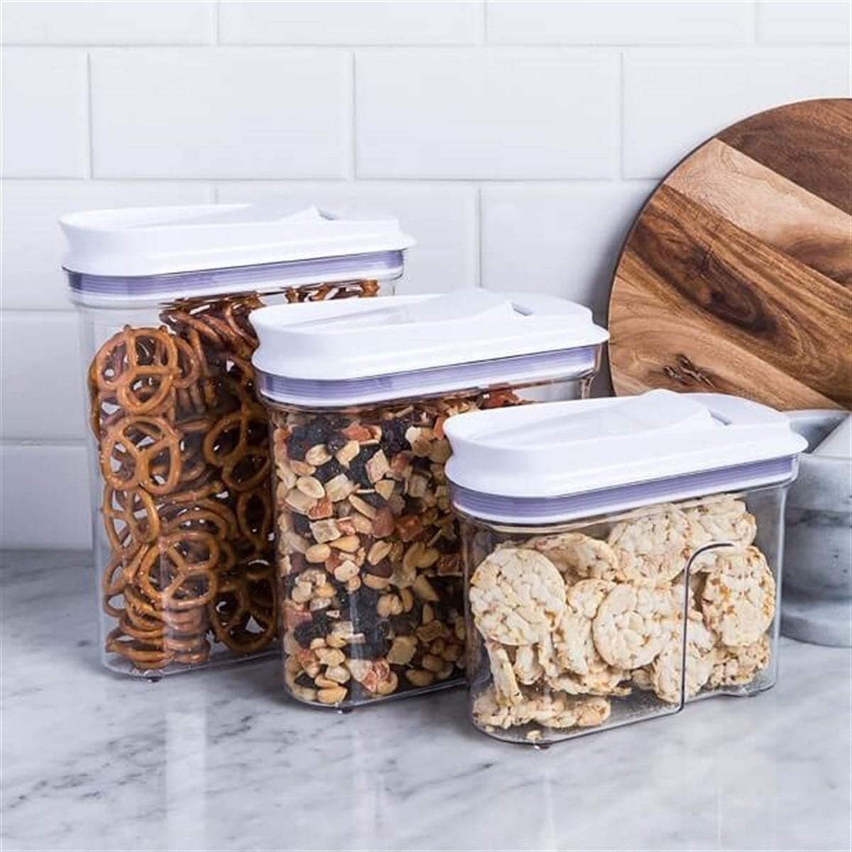 Oxo All Purpose Dikdörtgen Kapaklı Saklama Kabı 800 ml Beyaz