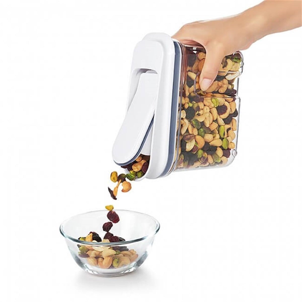 Oxo All Purpose Dikdörtgen Kapaklı Saklama Kabı 800 ml Beyaz