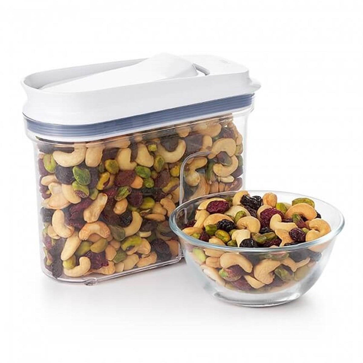 Oxo All Purpose Dikdörtgen Kapaklı Saklama Kabı 800 ml Beyaz