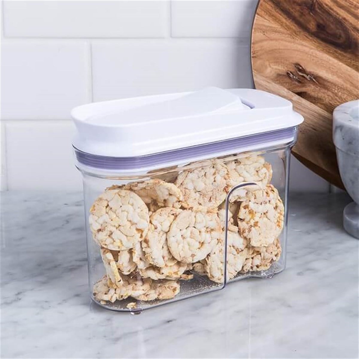 Oxo All Purpose Dikdörtgen Kapaklı Saklama Kabı 800 ml Beyaz