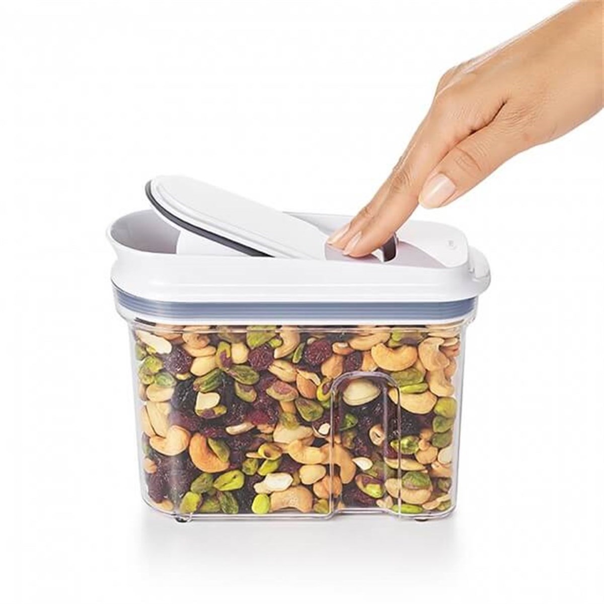 Oxo All Purpose Dikdörtgen Kapaklı Saklama Kabı 800 ml Beyaz