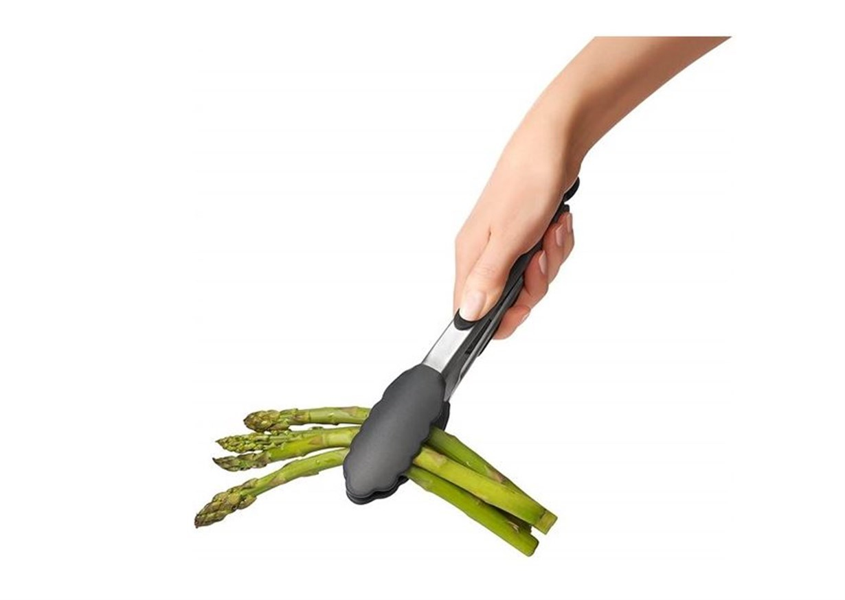 Oxo GG Silikon Uçlu Maşa 23 cm Çelik / Siyah
