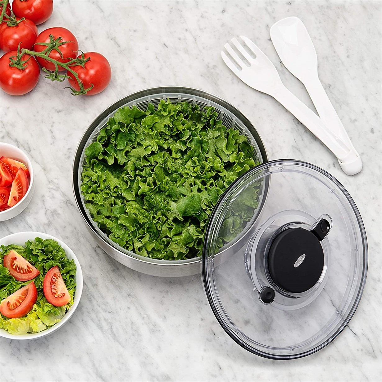 Oxo Steel Çelik Salata Kurutucu