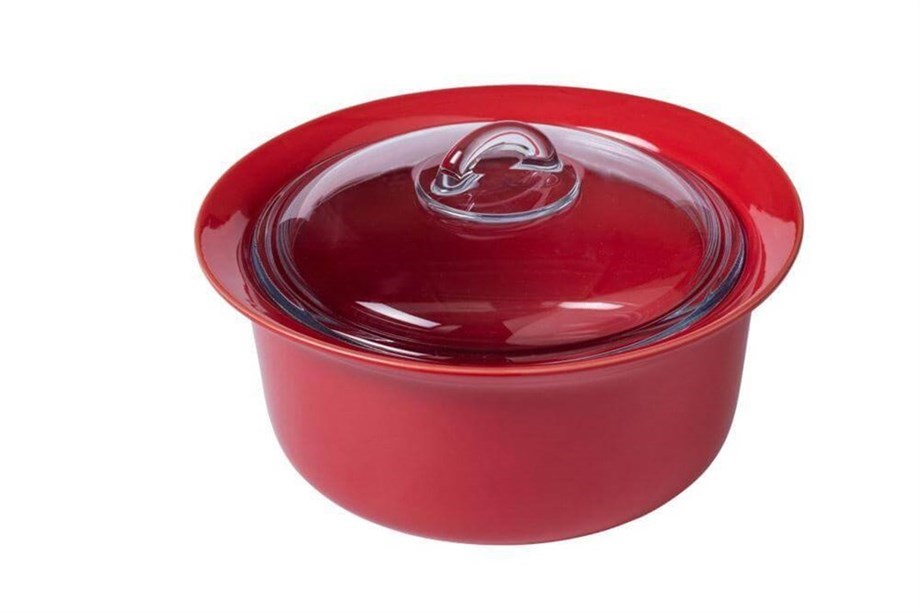 Pyrex Casserole 2.5 L Kırmızı