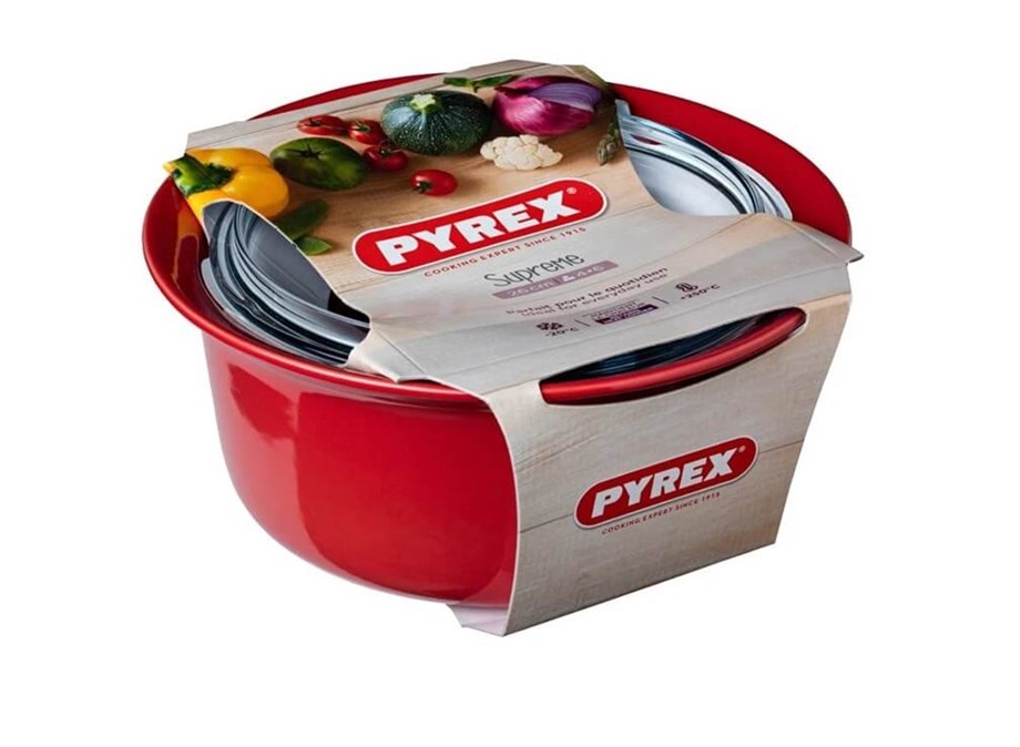 Pyrex Casserole 2.5 L Kırmızı