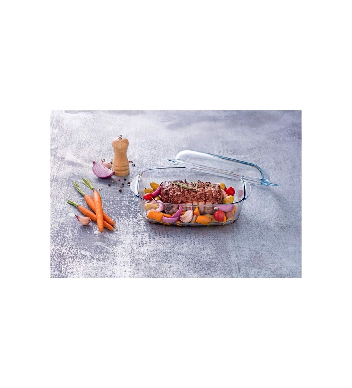 Pyrex Dikdörgen Cam Fırın Kabı 4.5 L