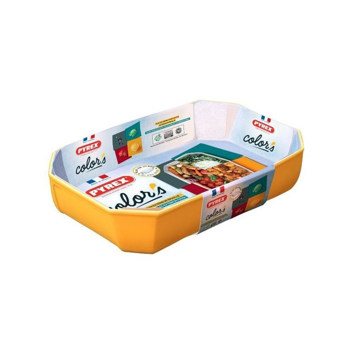 Pyrex Dikdörtgen Fırın Kabı Sarı 33 x 22 x 7 cm Sarı