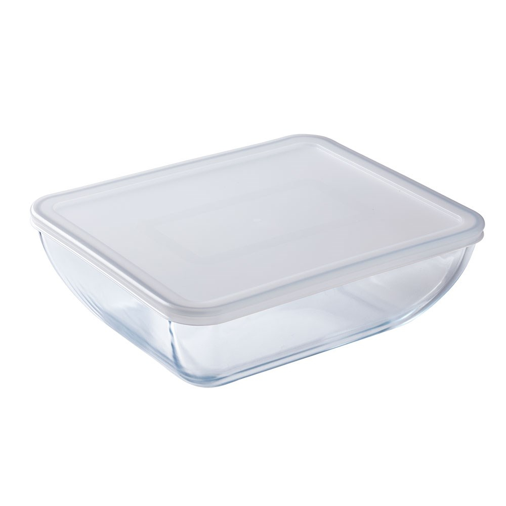 Pyrex Dikdörtgen Kapaklı Derin Saklama Kabı 1.5 L
