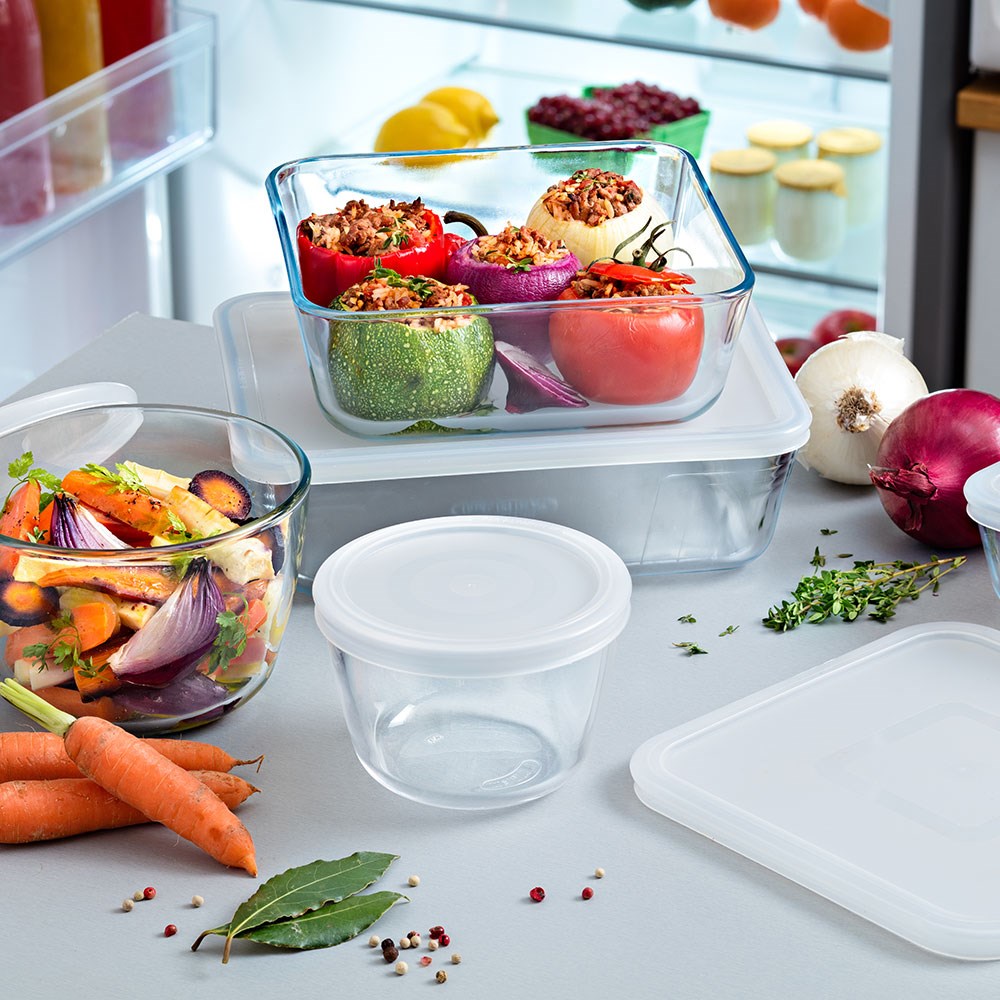 Pyrex Dikdörtgen Kapaklı Saklama Kabı 4 L