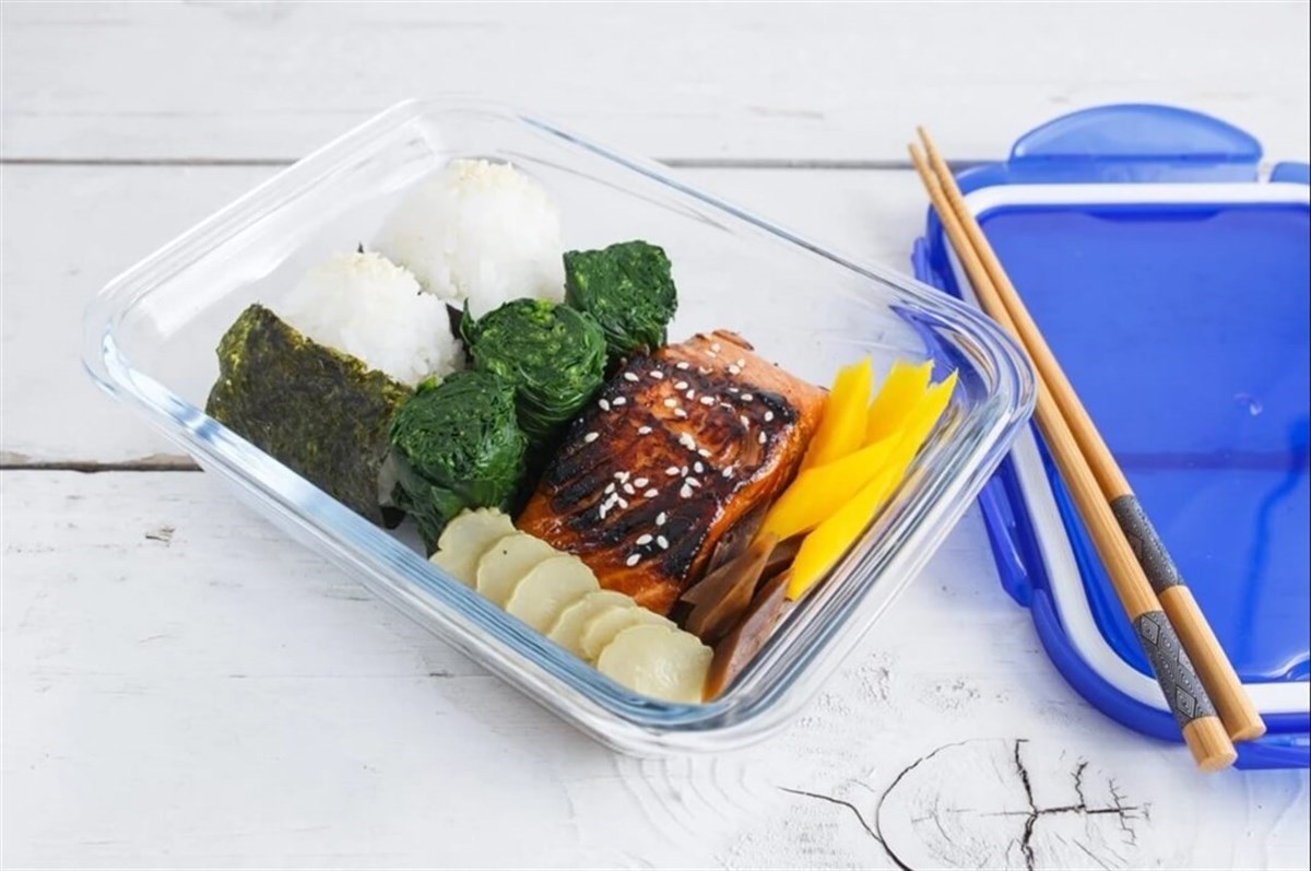 Pyrex Dikdörtgen Kapaklı Saklama Kabı Mavi 1.7 L