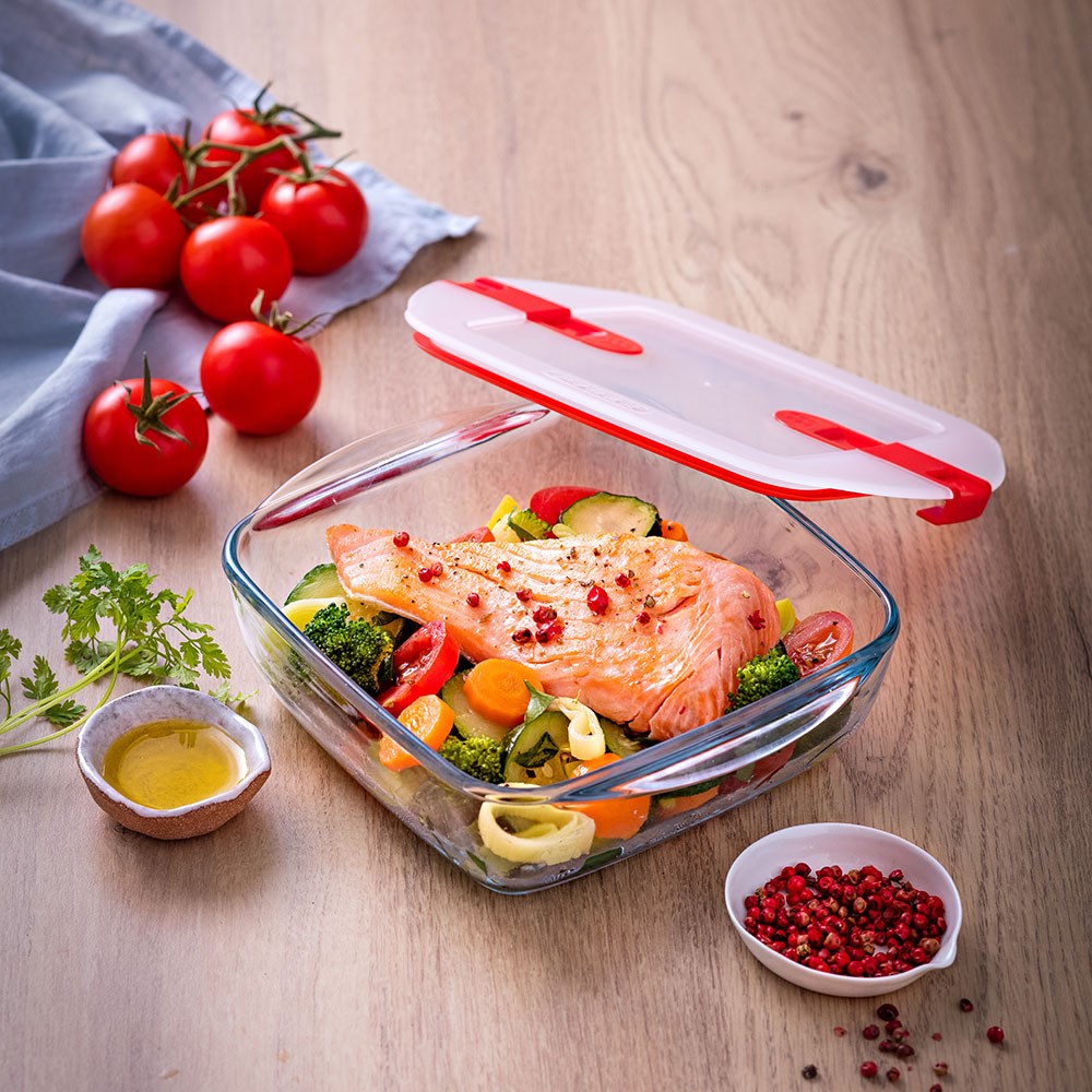 Pyrex Dikdörtgen Saklama Kabı Mikrodalga 2,5 L