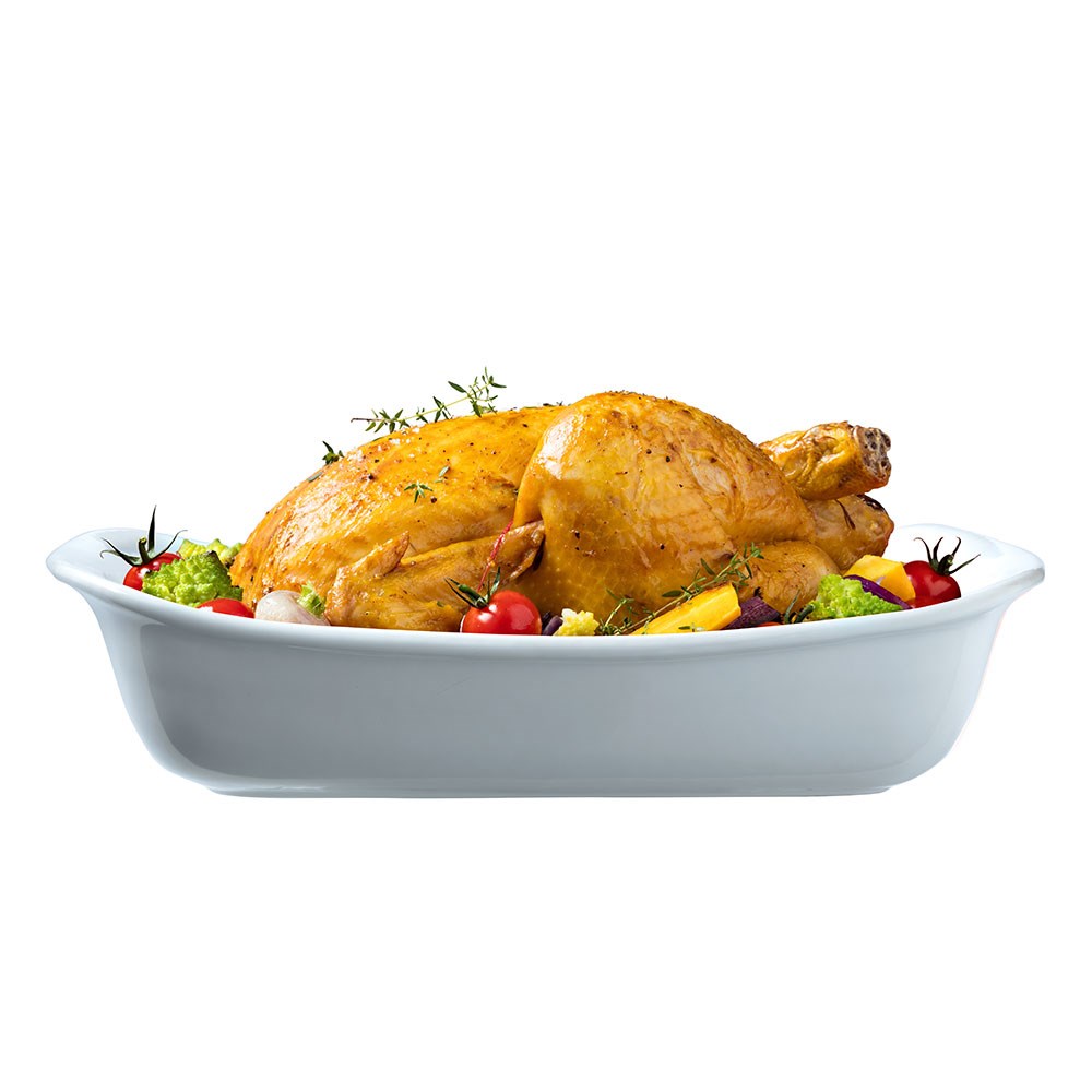 Pyrex Fırın Kabı 30 cm Beyaz