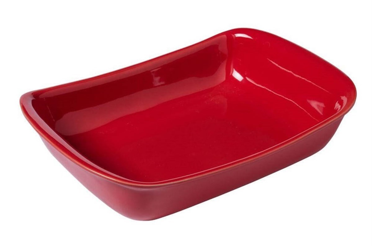 Pyrex Fırın Kabı 33 cm Kırmızı