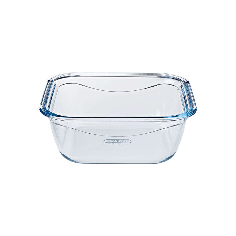 Pyrex Kare Kapaklı Saklama Kabı 1.9 L Mavi