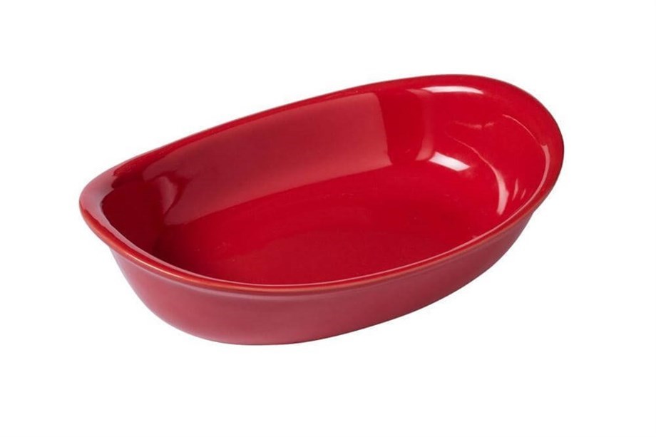 Pyrex Oval Fırın Kabı 31 cm Kırmızı