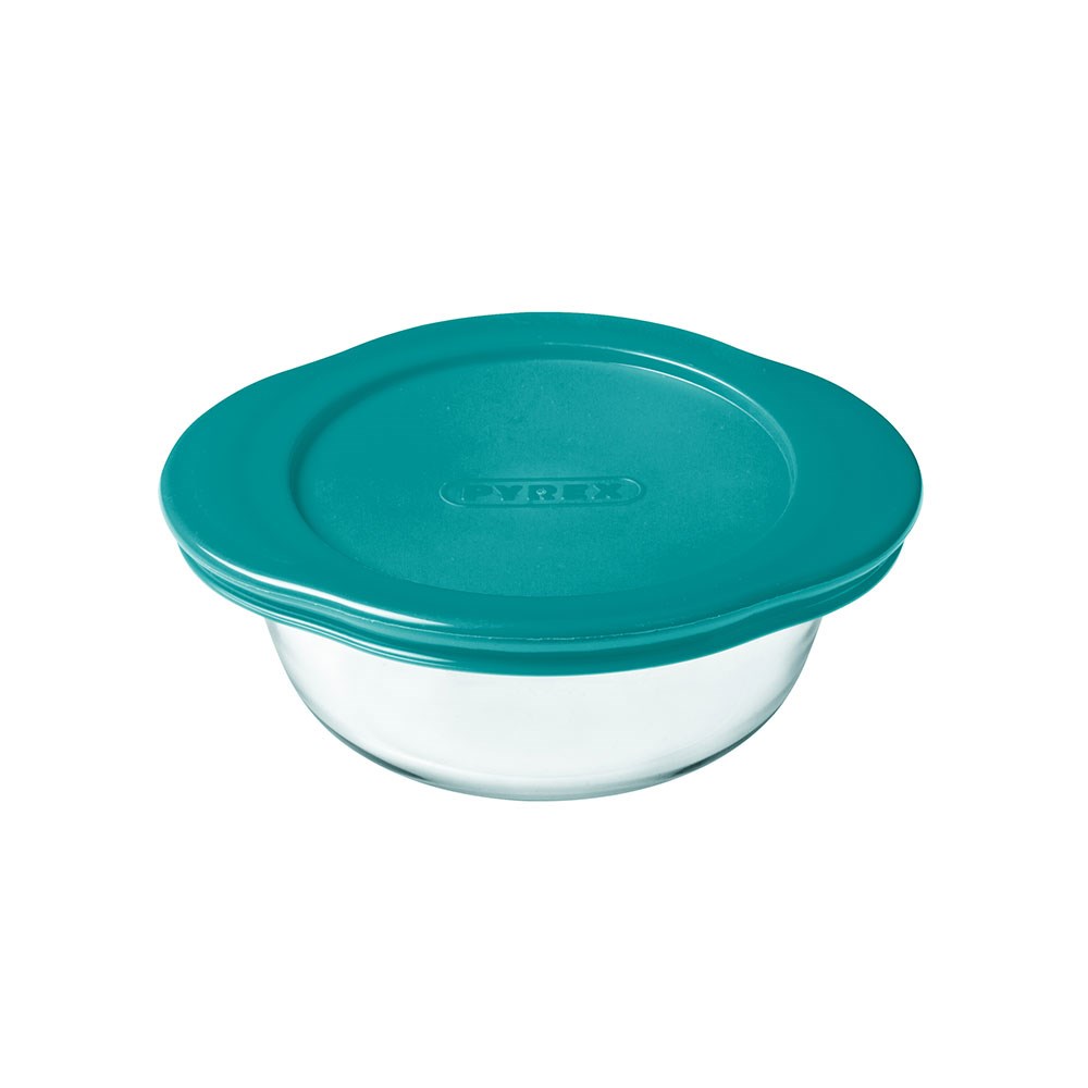 Pyrex Yuvarlak Kapaklı Saklama Kabı Yeşil 2.3 L