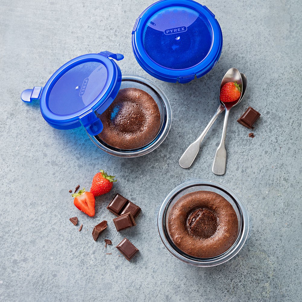 Pyrex Yuvarlak Mikrodalga Fırına Uygun Saklama Kabı 200 ml