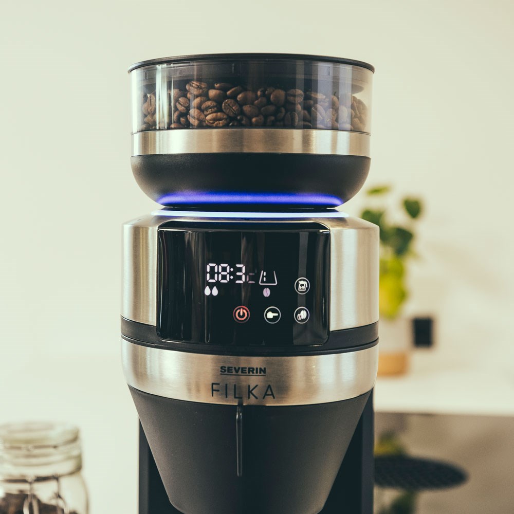 Severin KA-4850 LED Öğütücülü Filtre Kahve Makinesi Siyah