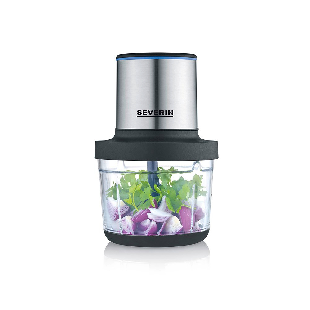 Severin KM-3866 Cam Hazneli Şarjlı Doğrayıcı Siyah/Inox