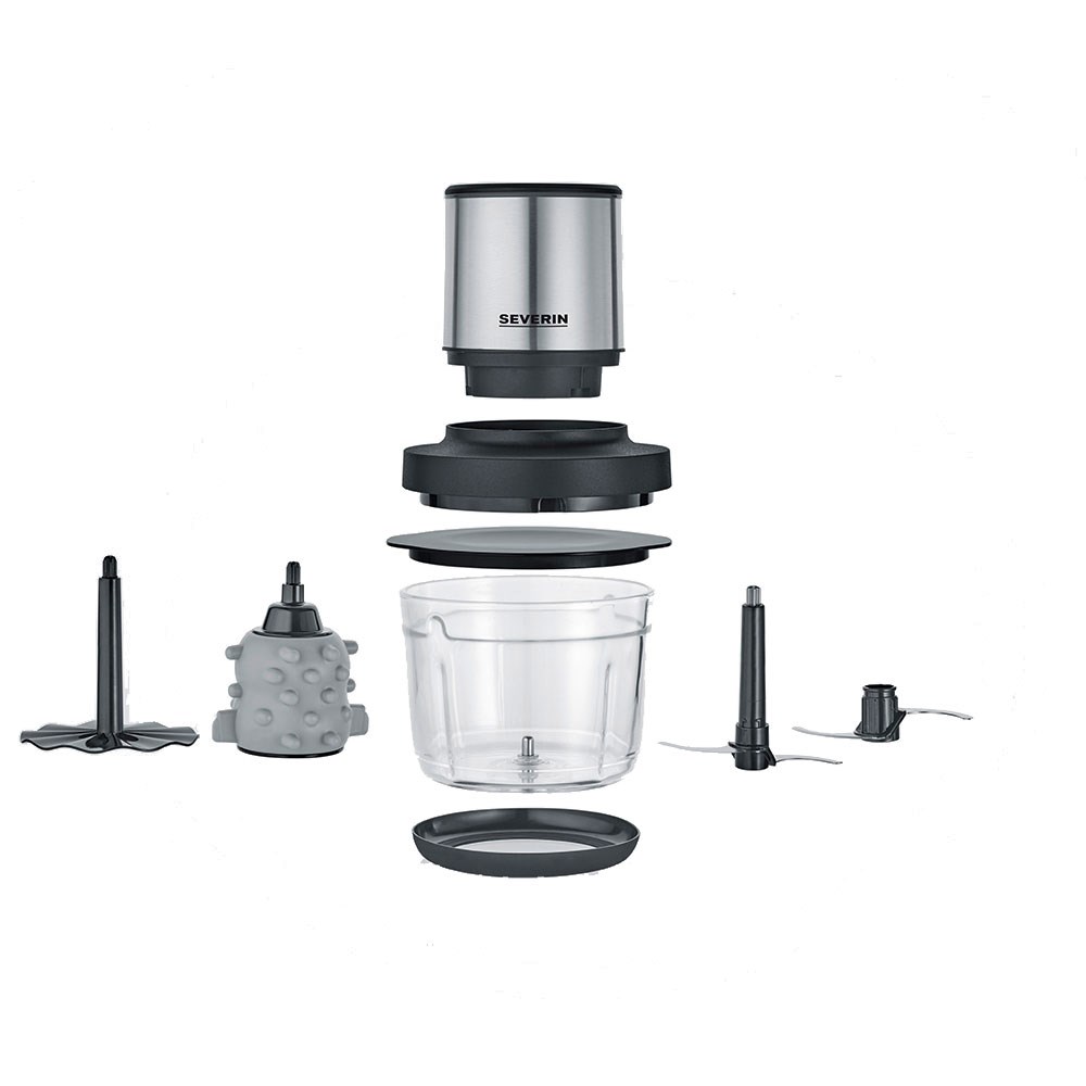 Severin KM-3866 Cam Hazneli Şarjlı Doğrayıcı Siyah/Inox