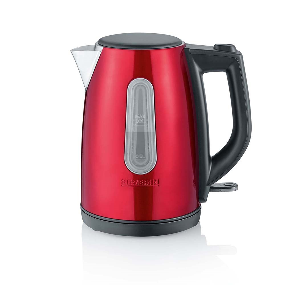 Severin WK-3417 Çelik Su Isıtıcısı Kettle 1 L Kırmızı