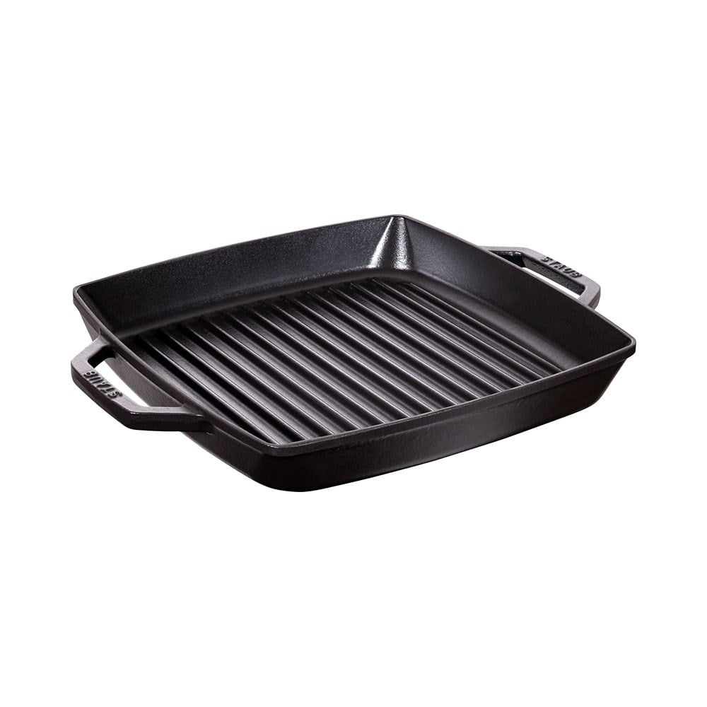 Staub Döküm Izgara Tava Çift Kulplu 28 x 28 cm Siyah