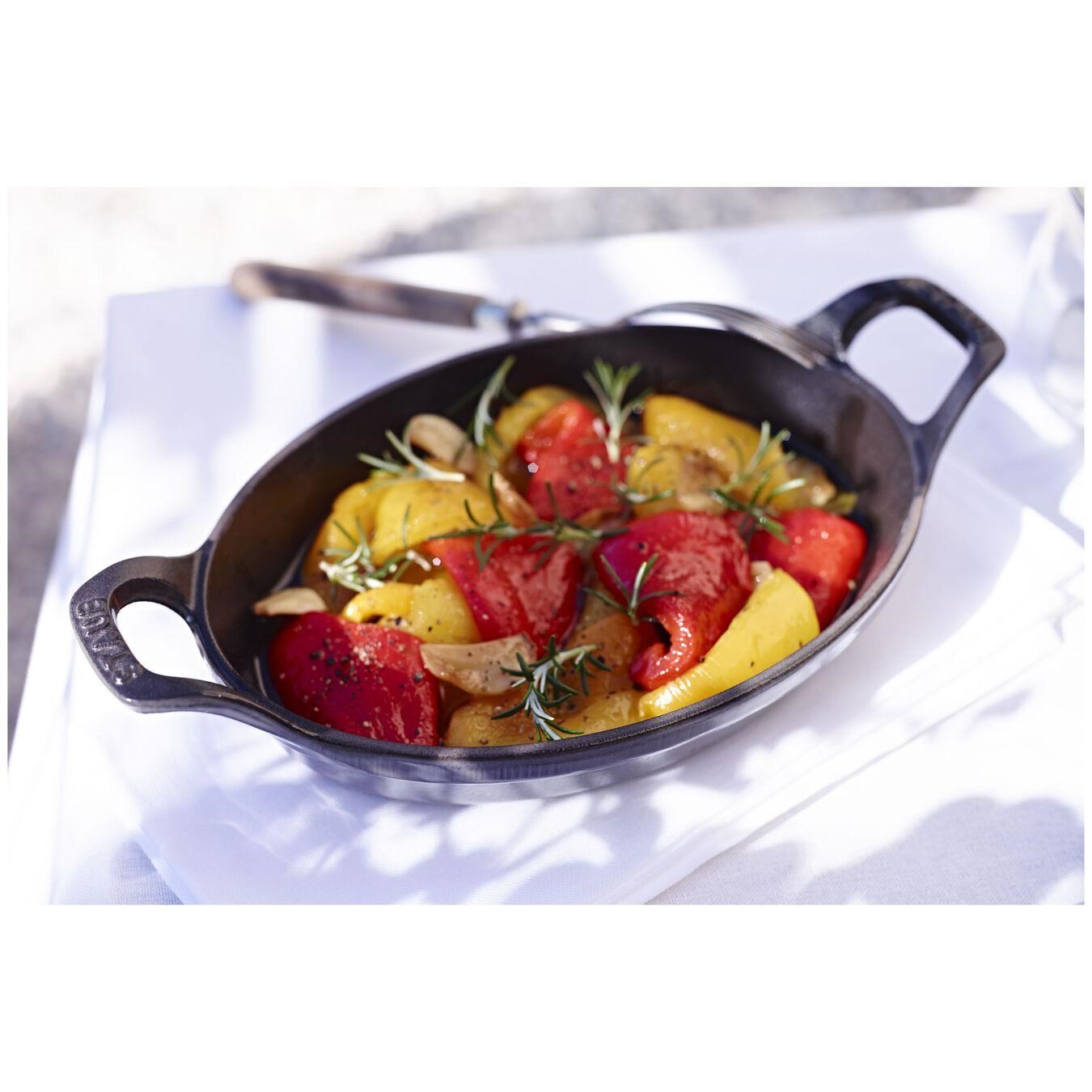 Staub Döküm Sahan Oval 15 cm Gri