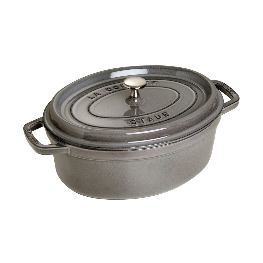 Staub Döküm Tencere Oval 4.2 L Grafit Gri