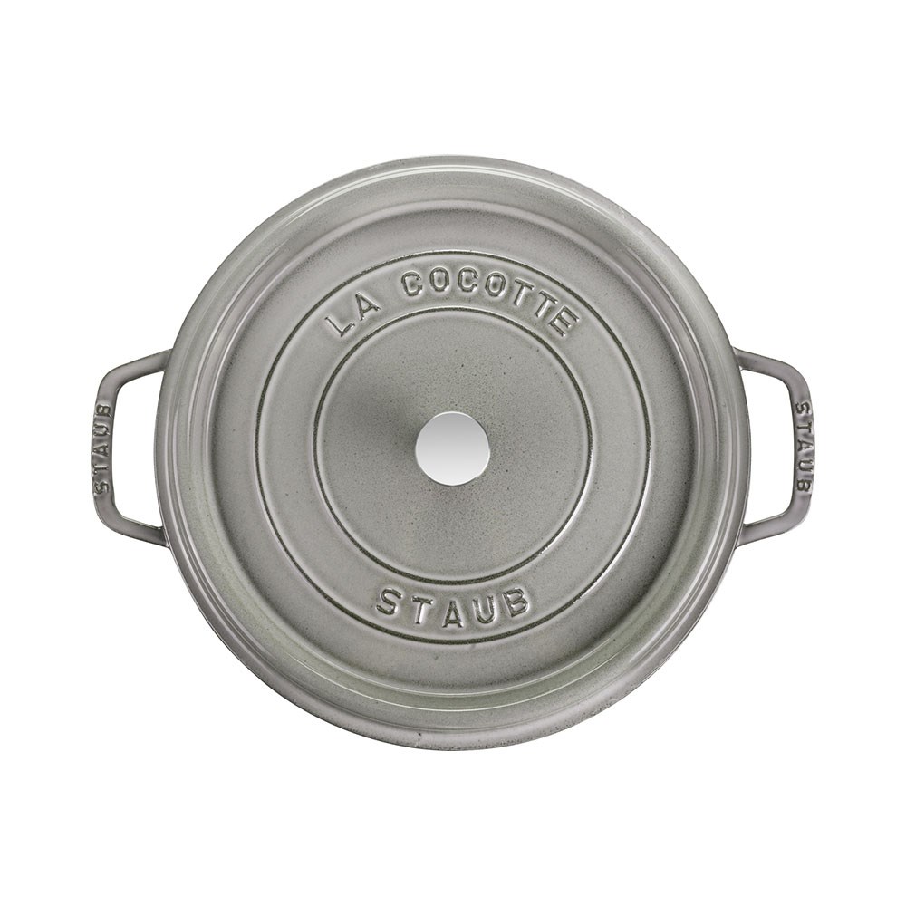 Staub Döküm Tencere Yuvarlak 28 cm Grafit Gri