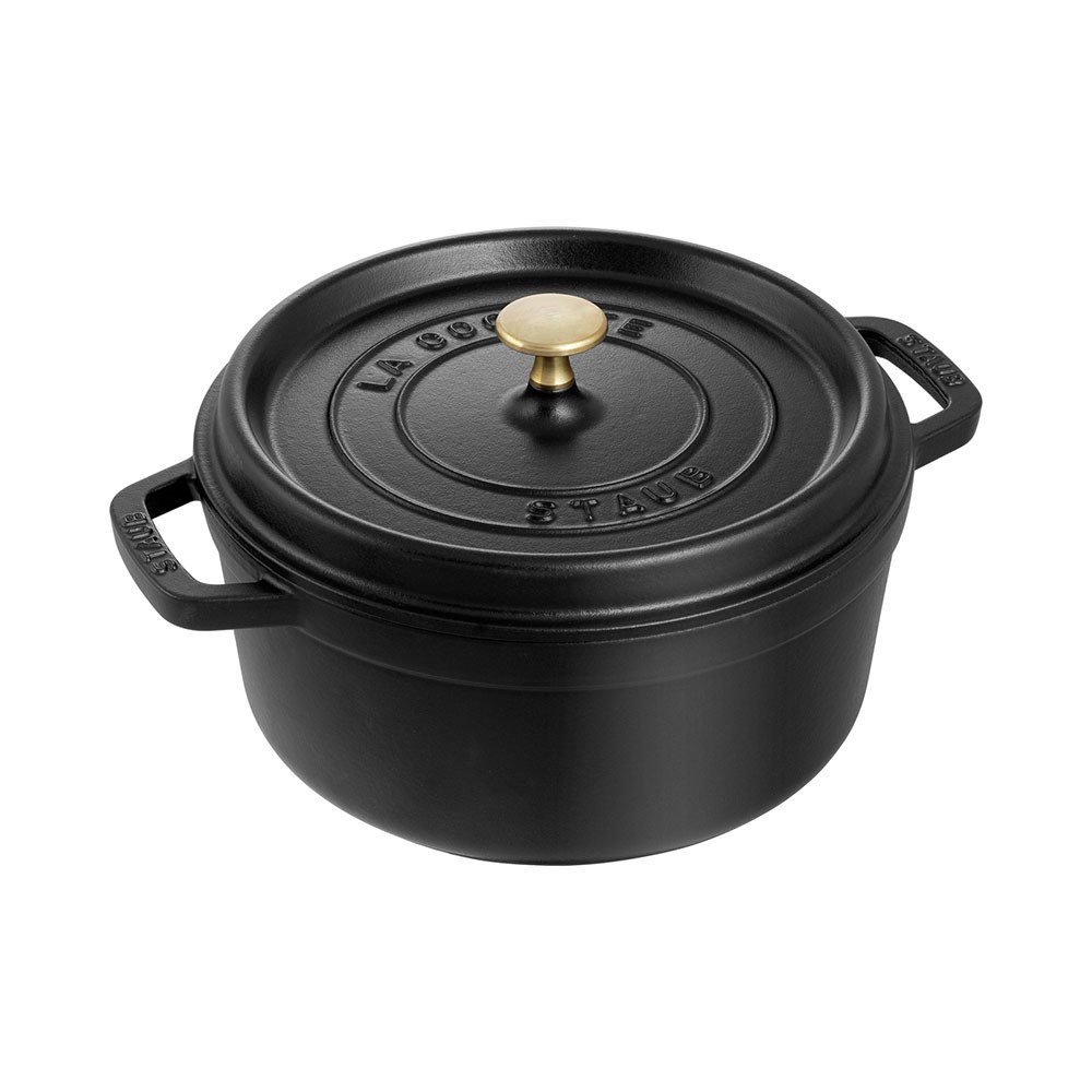 Staub Döküm Tencere Yuvarlak 28 cm Siyah