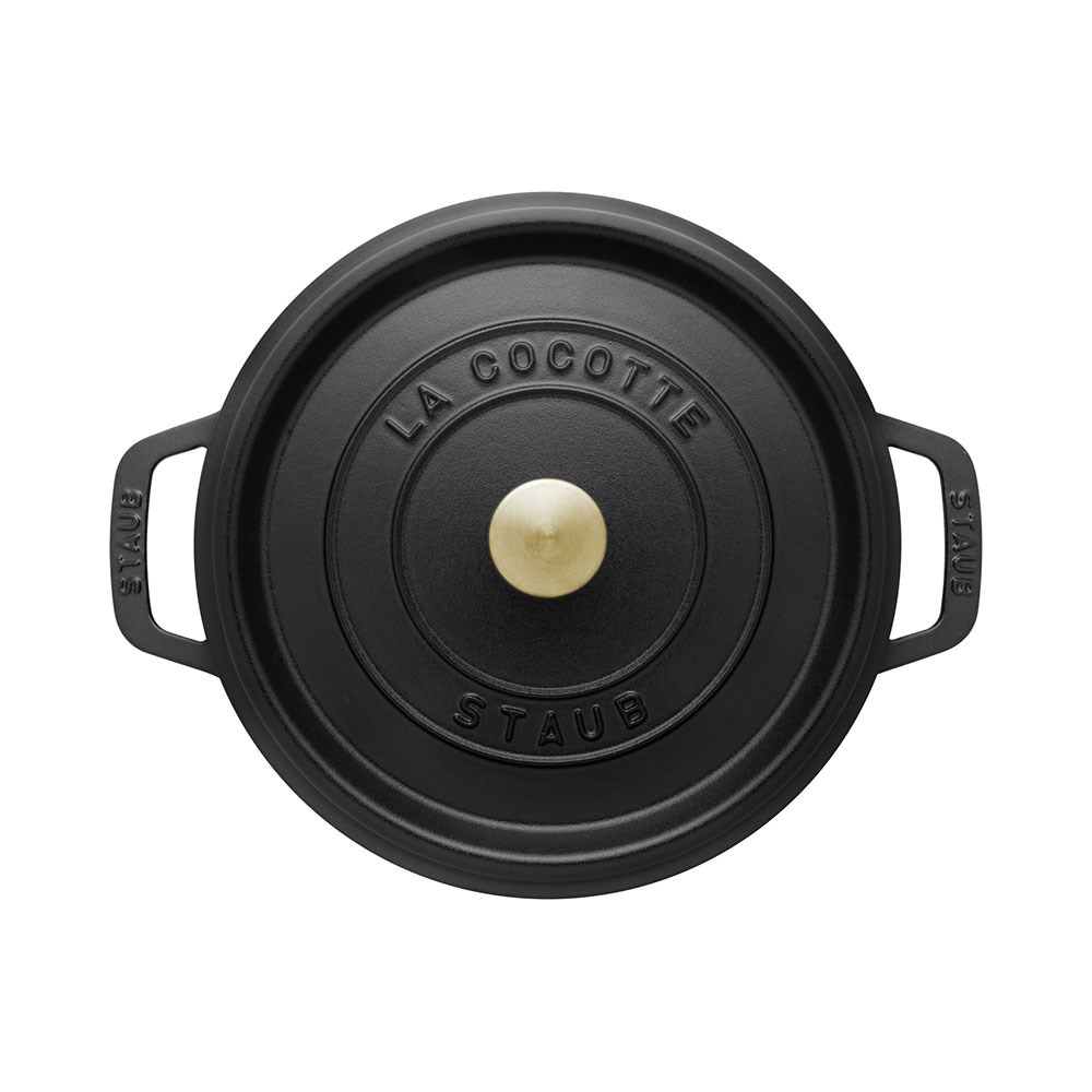Staub Döküm Tencere Yuvarlak 28 cm Siyah