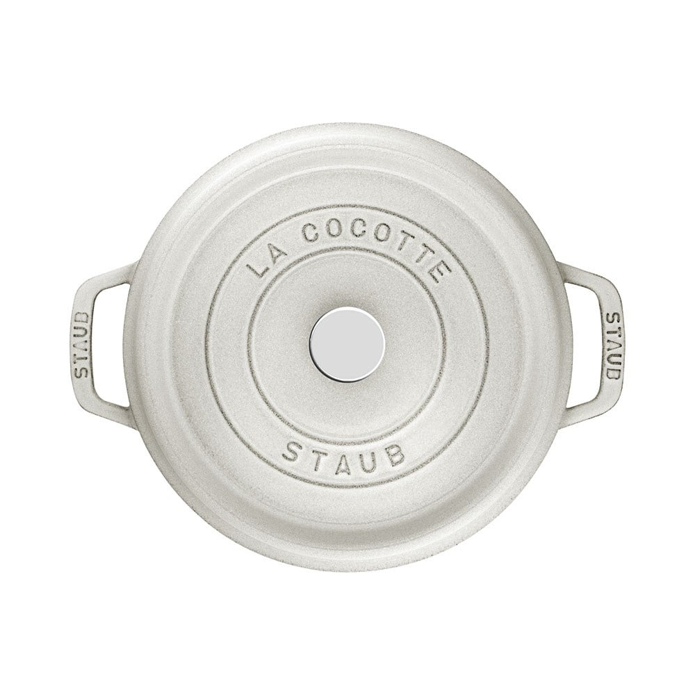 Staub Döküm Tencere Yuvarlak 28 cm Trüf Beyazı
