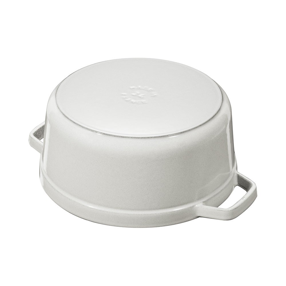 Staub Döküm Tencere Yuvarlak 28 cm Trüf Beyazı