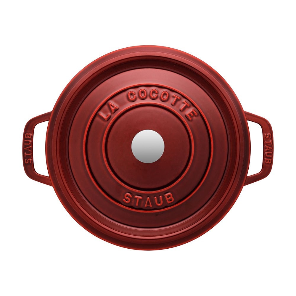 Staub La Cocotte Döküm Tencere Yuvarlak 28 cm Bordo