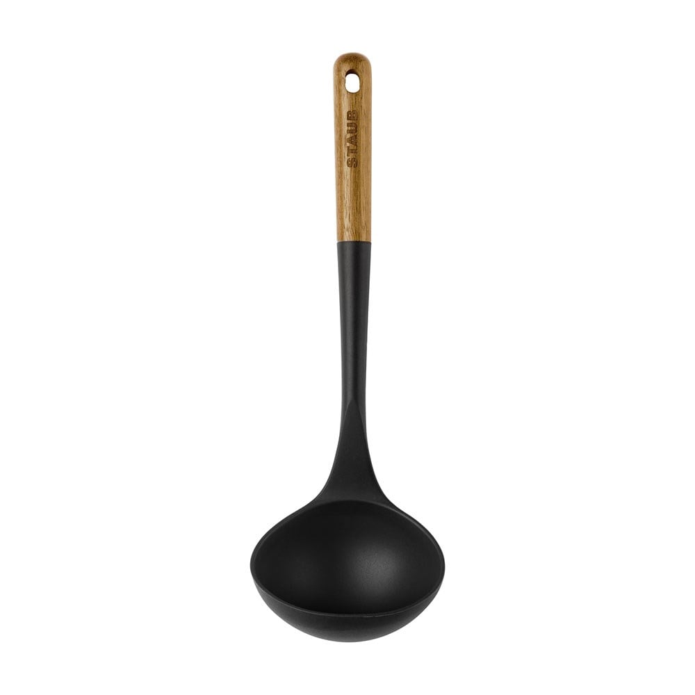 Staub Silikon Çorba Kepçesi 30 cm Siyah