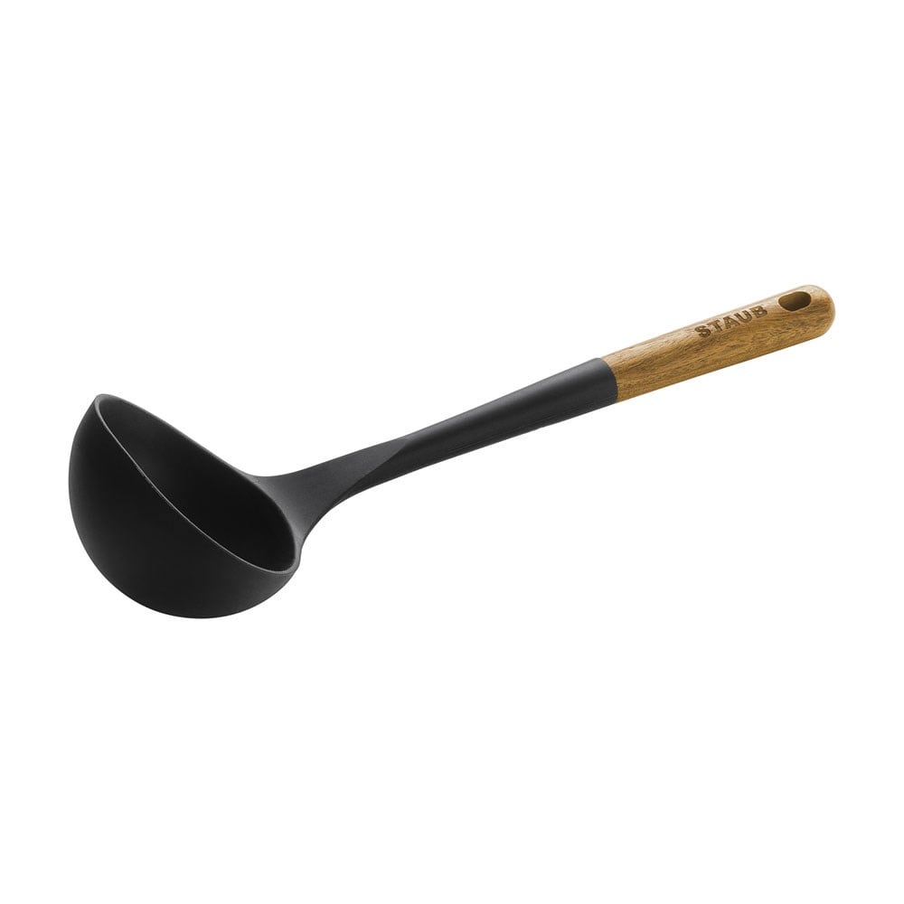 Staub Silikon Çorba Kepçesi 30 cm Siyah