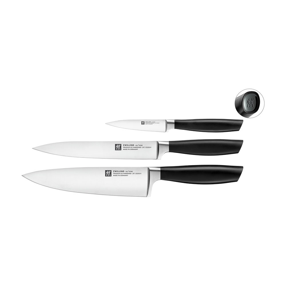 Zwilling Bıçak Seti Siyah 3 Parça