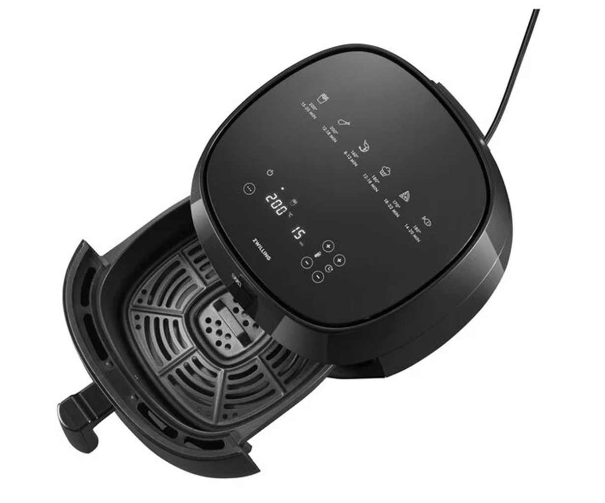 Zwilling Dijital Airfryer Yağsız Fritöz 4 L Siyah