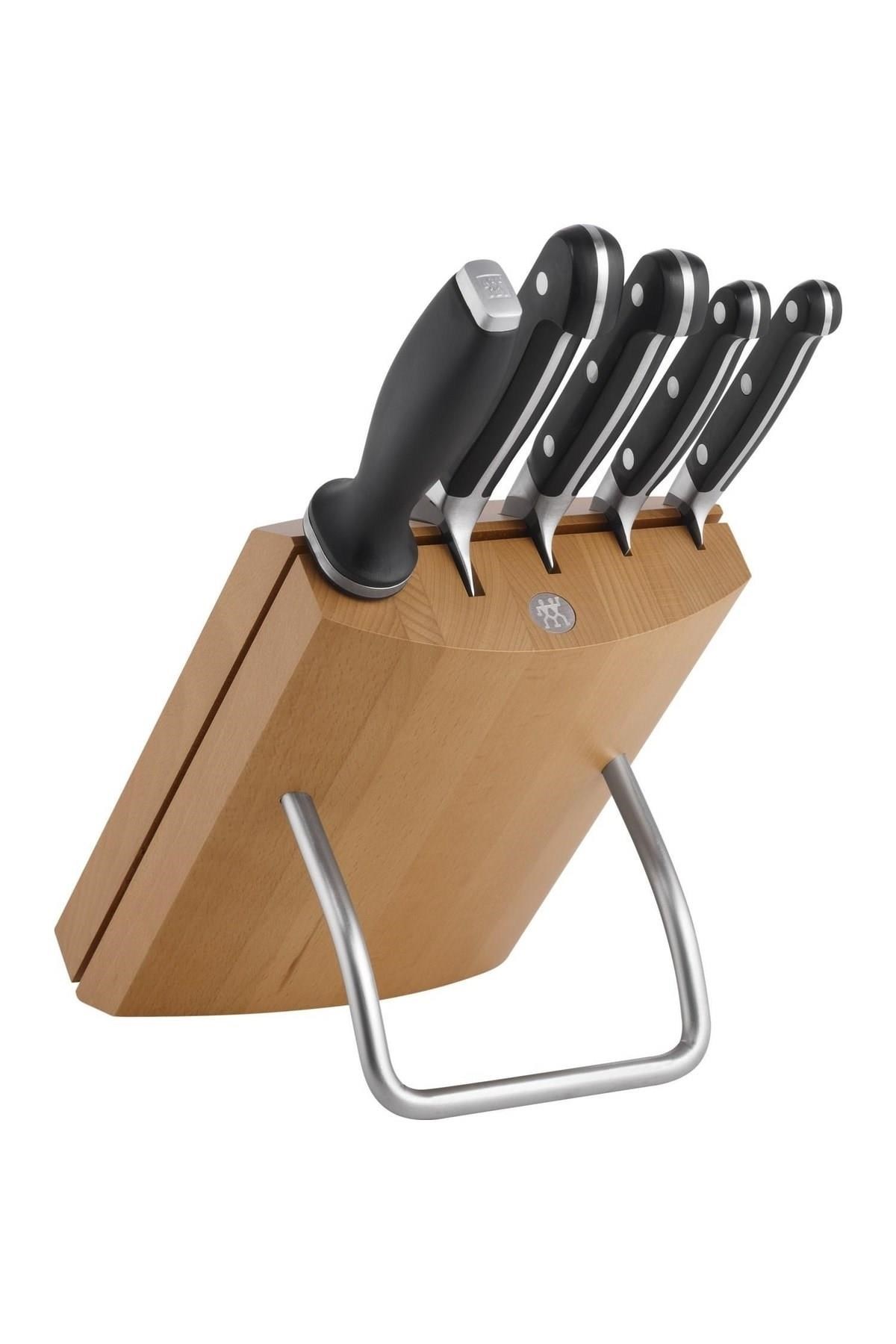 Zwilling Doğal Ahşap Blok Bıçak Seti 6 Parça