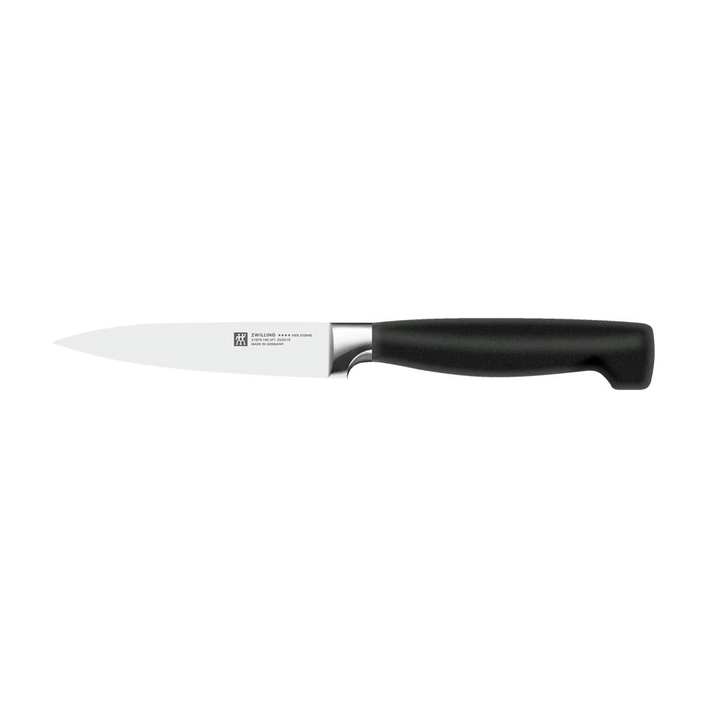 Zwilling Four Star Soyma Doğrama Bıçağı Siyah 10 cm
