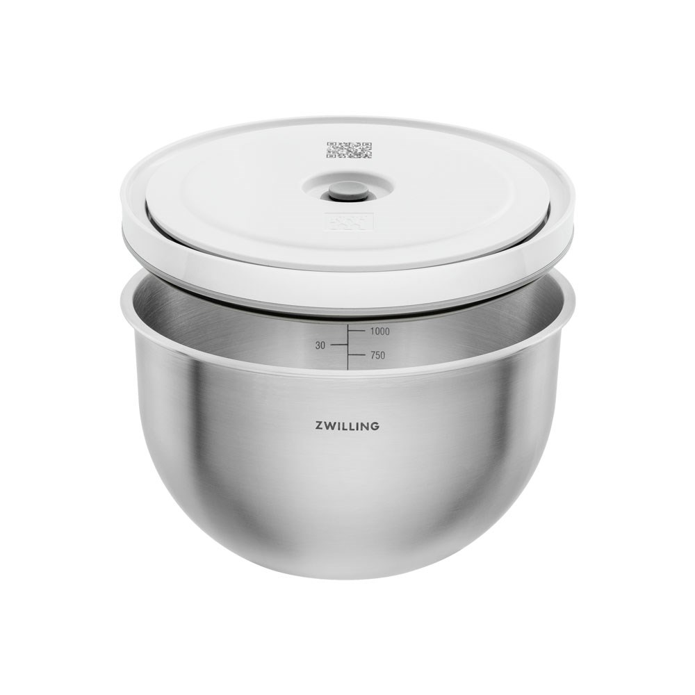 Zwilling Fresh & Save 3 Parça Paslanmaz Çelik Vakumlu Saklama Kase Seti S/M/L Boy