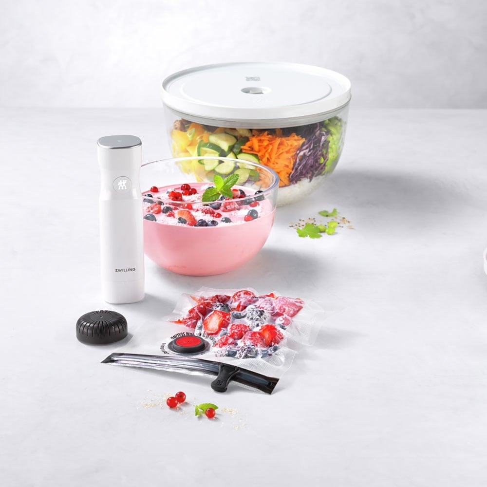 Zwilling Fresh & Save Bowls 9 Parça Cam Vakumlu Saklama Kabı Başlangıç Seti  M/L Boy
