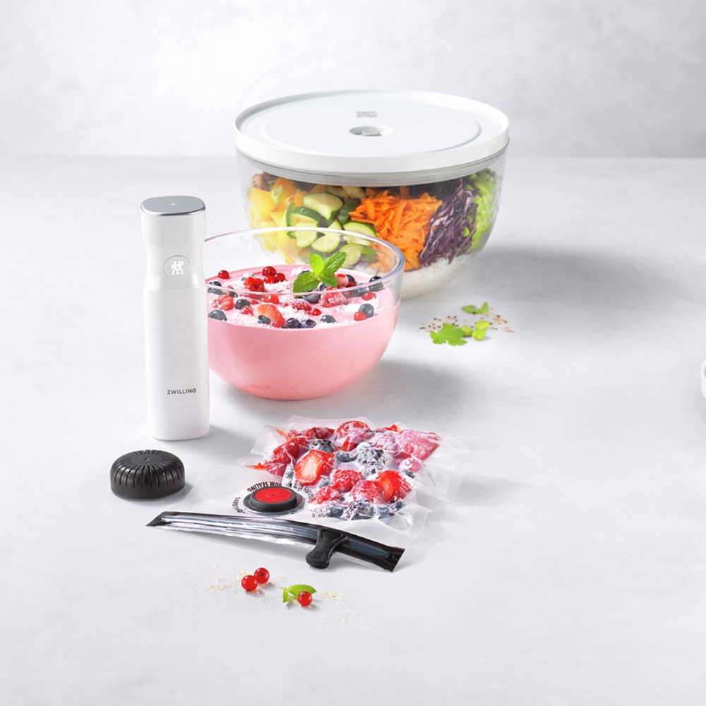 Zwilling Fresh & Save Bowls 9 Parça Cam Vakumlu Saklama Kabı Başlangıç Seti  M/L Boy