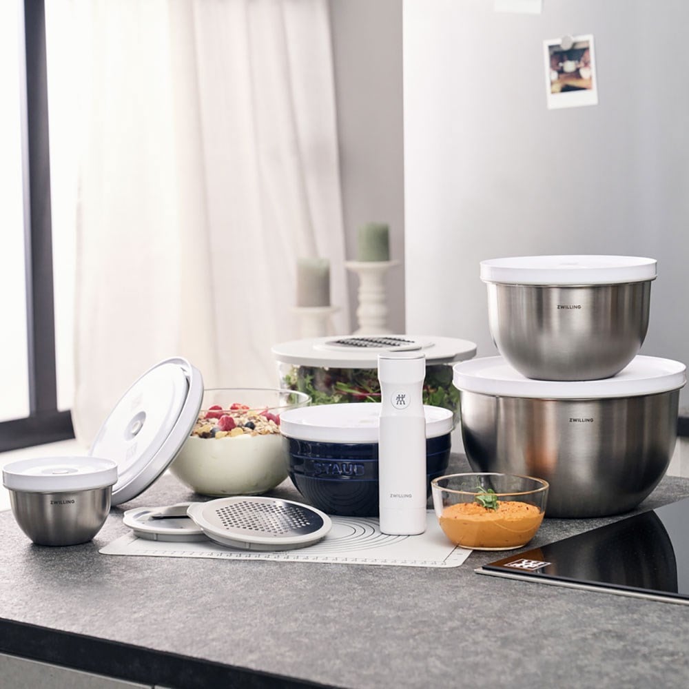 Zwilling Fresh & Save Bowls 9 Parça Çelik Vakumlu Saklama Kabı Seti M/L Boy