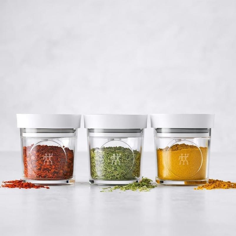 Zwilling Fresh & Save Cube 3 Parça Vakumlu Saklama Kabı Seti XS Şeffaf Beyaz