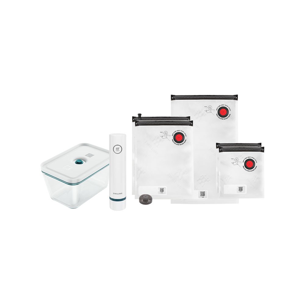 Zwilling Fresh Save Vakumlu Başlangıç Seti Cam 7 Parça Akdeniz Mavisi