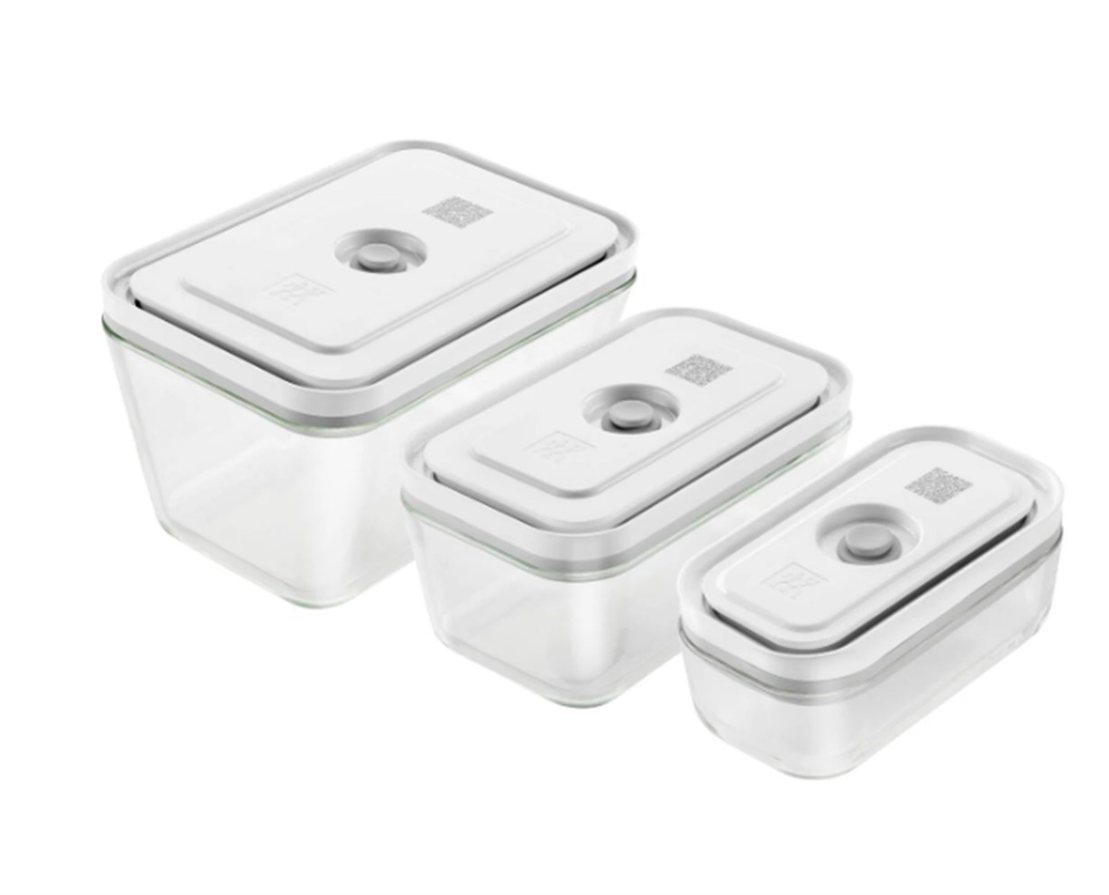 Zwilling Fresh & Save Vakumlu Cam Saklama Kabı Seti S/M/L Gri