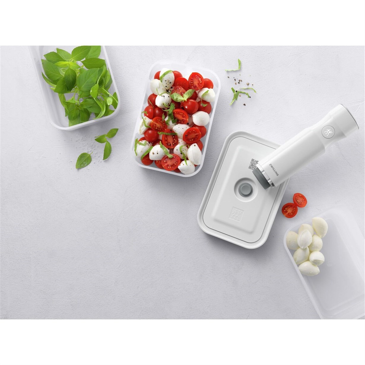 Zwilling Fresh & Save Vakumlu Saklama Kabı Seti S/M/L Yarı Şeffaf Gri